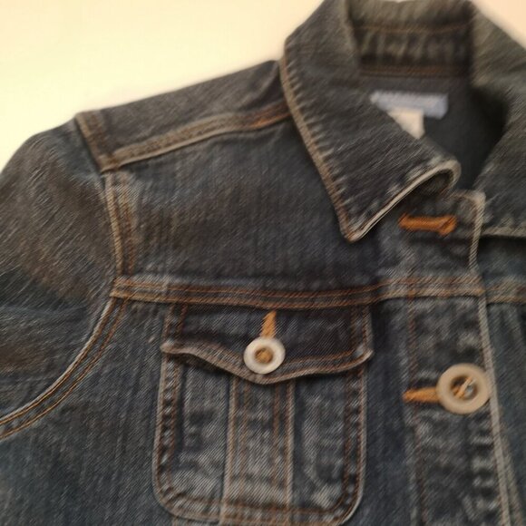 Canyon River Blues Stretch Ladies Medium Wash Size Large Jean Jacket - Picture 7 of 11